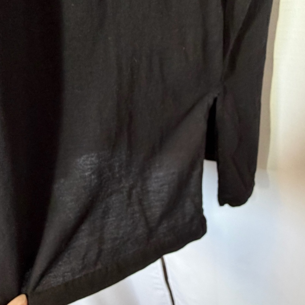 J. Crew Sleeveless T shirt Shift Dress XS Black Summer Minimalist Classic Comfy - Picture 4 of 12